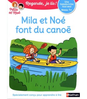 Mila et Noe font du canoë