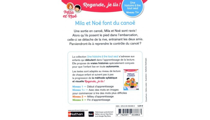 Mila et Noe font du canoë